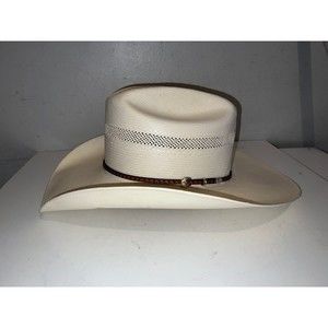 Stetson Straw Western Cowboy Hat w/Band ~ Size 7 3/4